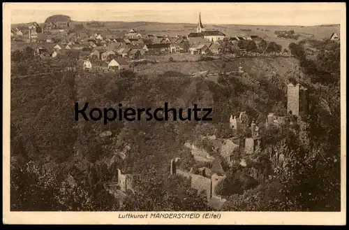 ALTE POSTKARTE MANDERSCHEID EIFEL LUFTKURORT PANORAMA Totalansicht Total Gesamtansicht Ansichtskarte cpa postcard AK