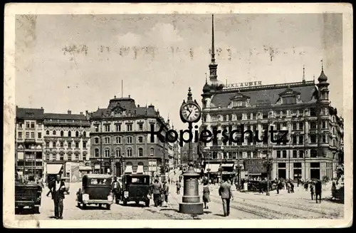 ALTE POSTKARTE BRÜNN FREIHEITSPLATZ BÖHMEN CENTRAL KINO UHR CLOCK Brno ceska republika Tschechien czech republic AK cpa