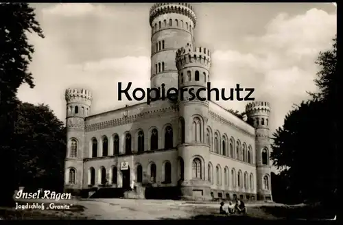 ALTE POSTKARTE INSEL RÜGEN JAGDSCHLOSS GRANITZ Schloss chateau castle cpa postcard AK Ansichtskarte