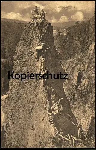 ALTE POSTKARTE KRUPPENFELS LA SCHLUCHT KLETTERER CLIMBER BERGSTEIGER HAUTES VOSGES Ansichtskarte AK cpa photo