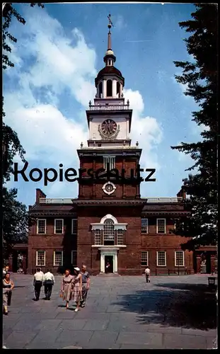 ÄLTERE POSTKARTE PHILADELPHIA INDEPENDENCE HALL Pennsylvania USA Unabhängigkeitsgebäude postcard cpa AK Ansichtskarte