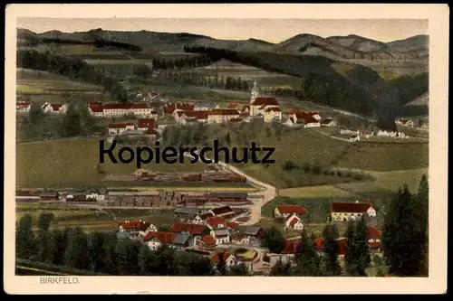 ALTE POSTKARTE BIRKFELD STEIERMARK PANORAMA Austria Österreich Bahnhof Zug Waggons station gare Ansichtskarte postcard