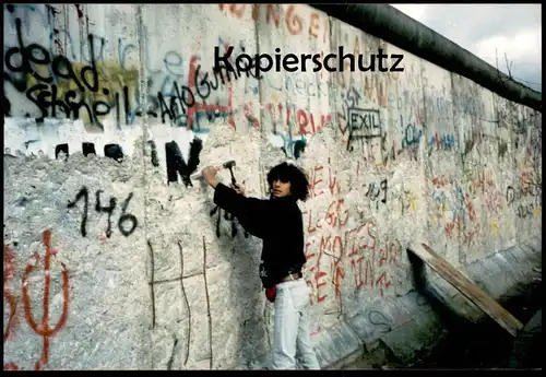 ÄLTERE POSTKARTE BERLIN BERLINER MAUER ORIGINAL FOTO MAUERFALL MAUERSPECHT LE MUR THE WALL Ansichtskarte postcard