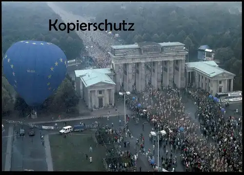 ÄLTERE POSTKARTE BERLIN MAUERFALL MARATHON 1990 BRANDENBURGER TOR BALLON REEBOK THE WALL AK postcard