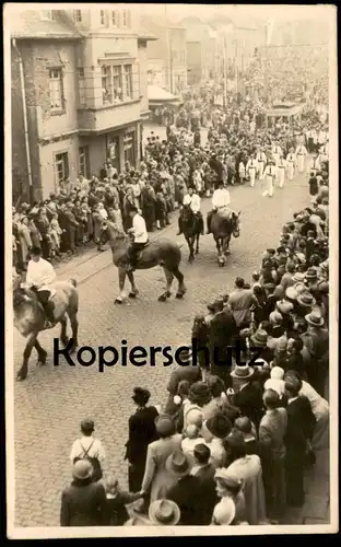 ALTES FOTO KARNEVAL AACHEN 1951 Pferd horse Format Postkarte Carneval carnival carnaval cpa AK Ansichtskarte postcard
