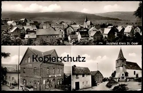 ÄLTERE POSTKARTE HOLZFELD KREIS GOAR GASTHAUS PENSION JOSEF KARBACH KEGELBAHN BOPPARD Ansichtskarte cpa postcard AK