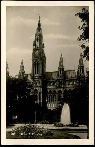 ALTE POSTKARTE WIEN I. RATHAUS townhall hotel de ville cpa AK Ansichtskarte postcard