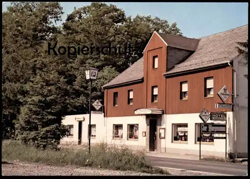 ÄLTERE POSTKARTE STREITHAUSEN HOTEL PENSION ZUR MORGENSONNE ERICH BRINKTRINE HACHENBURGER PILS VELTINS Ansichtskarte