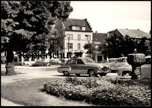 ÄLTERE POSTKARTE FÜRSTENWALDE SPREE OTTOMAR GESCHKE PLATZ WARTBURG 311 Ansichtskarte postcard AK cpa