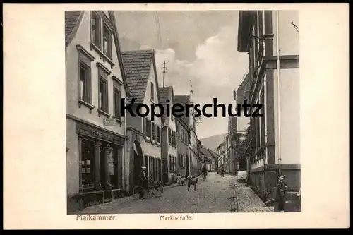 ALTE POSTKARTE MAIKAMMER MARKTSTRASSE CIGARREN & CIGARETTEN A. FRANKMANN Ansichtskarte postcard cpa postcard