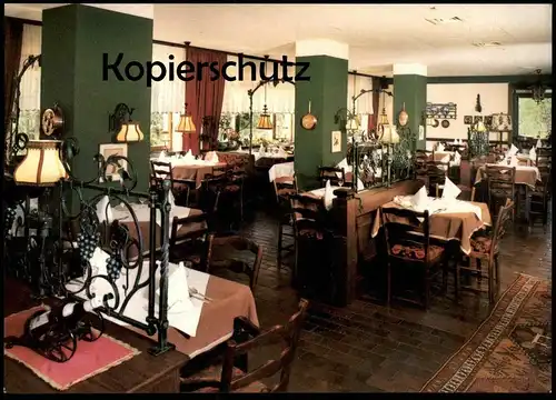 ÄLTERE POSTKARTE BADEN-BADEN HOTEL KAPPELMANN ROTENBACHTALSTRASSE INNENEINRICHTUNG RESTAURANT Ansichtskarte AK postcard