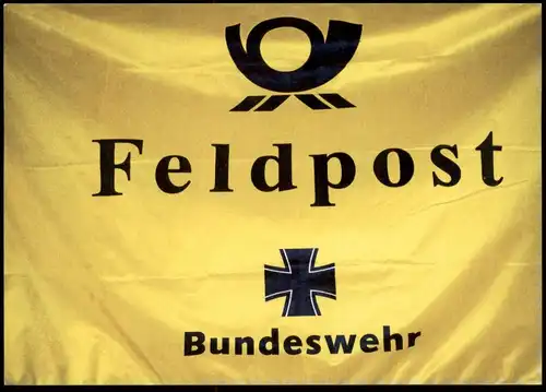 ÄLTERE POSTKARTE DIE FELDPOSTFLAGGE DER BUNDESWEHR Feldpost Kommando Strategische Aufklärung Ansichtskarte cpa postcard