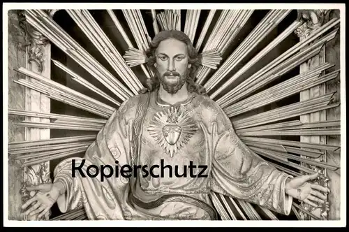 ÄLTERE POSTKARTE KLOSTER ARNSTEIN HERZ-JESU-HOCHALTAR DER KIRCHE Obernhof Seelbach bei Nassau Ansichtskarte Jesus AK cpa