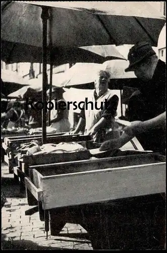 ÄLTERE POSTKARTE DANZIG FISCHMARKTFRAUEN FISCHMARKT Gdansk Polska Poland postcard Ansichtskarte cpa AK