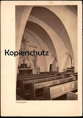 ÄLTERE POSTKARTE MÜNSTER WESTFALEN STUDENTENHEIM BREUL NR. 23 HAUSKAPELLE 1947 Ansichtskarte AK cpa postcard