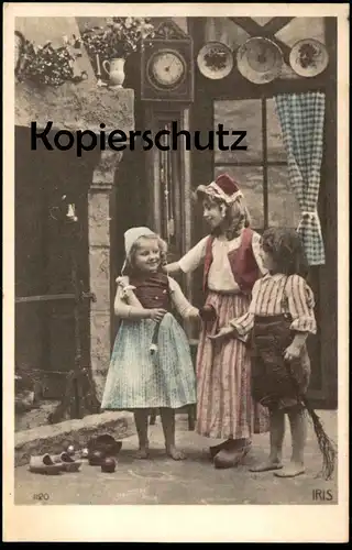 ALTE POSTKARTE ROTKÄPPCHEN Le petit chaperon rouge little Red Riding Hood girl Kind child enfant Reproduktion ? postcard