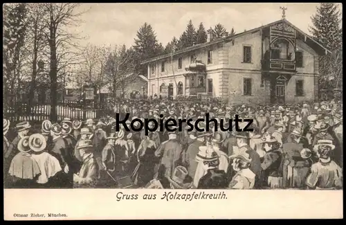 ALTE POSTKARTE GRUSS AUS HOLZAPFELKREUTH FEIER SONNTAGSTRACHT MÜNCHEN Ansichtskarte AK cpa postcard