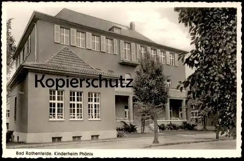 ÄLTERE POSTKARTE BAD ROTHENFELDE KINDERHEIM PHÖNIX Phoenix children's home foyer de enfants Ansichtskarte postcard cpa