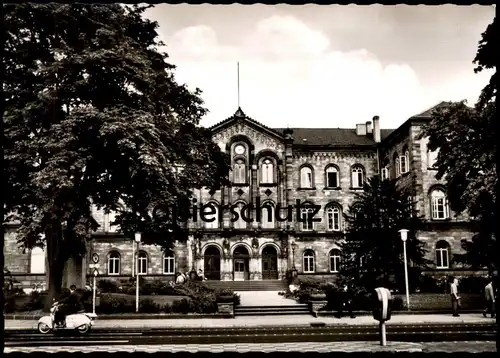 ÄLTERE POSTKARTE UNIVERSITÄTSSTADT GÖTTINGEN AUDITORIUM MOTORROLLER ROLLER VESPA ? cpa postcard Ansichtskarte AK