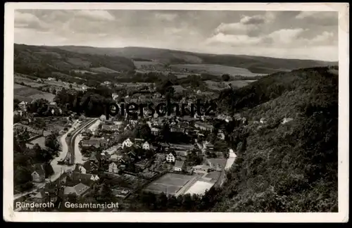 ALTE POSTKARTE RÜNDEROTH GESAMTANSICHT Bahnhof Totalansicht Engelskirchen gare station Ansichtskarte postcard AK cpa