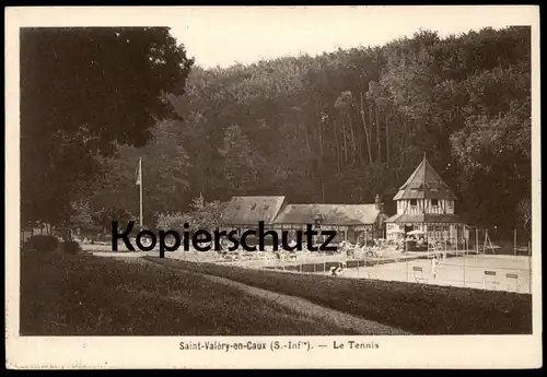 ALTE POSTKARTE SAINT-VALÉRY-EN-CAUX (S.-Inf) LE TENNIS lawn tennis Ansichtskarte AK cpa postcard