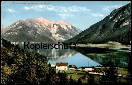 ALTE POSTKARTE SEESPITZ AM ACHENSEE ACHENSEE TIROL Bahnhof gare station Österreich Austria Autriche cpa AK postcard