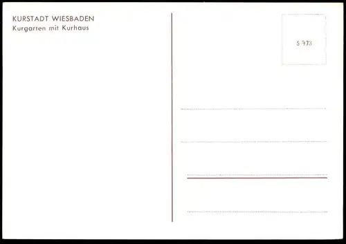 DREI ÄLTERE POSTKARTEN WIESBADEN KURGARTEN MIT KURHAUS WIESBADEN & VORORTE AK Ansichtskarte Postkarte cpa postcard