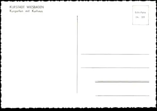 DREI ÄLTERE POSTKARTEN WIESBADEN KURGARTEN MIT KURHAUS WIESBADEN & VORORTE AK Ansichtskarte Postkarte cpa postcard