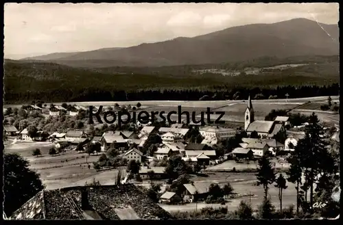 ÄLTERE POSTKARTE NEUSCHÖNAU BAYERISCHER WALD BAYERN TOTALANSICHT Gesamtansicht Kirche Ansichtskarte AK cpa postcard