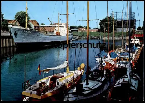 ÄLTERE POSTKARTE STADE HAFEN SCHIFF RITA VÖGE Greundiek Frachtschiff cargo ship bateau port Ansichtskarte postcard cpa