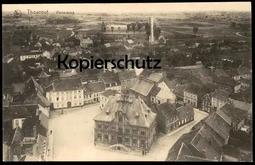 ALTE POSTKARTE THOUROUT TORHOUT PANORAMA 1915 Flandern Westflandern Feldpost Belgien Belgique Belgie cpa postcard AK