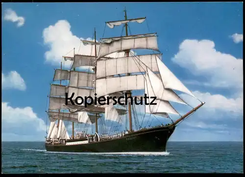 VIER ÄLTERE POSTKARTEN SEGELSCHIFF PASSAT GORCH FOCK LIBERTAD MS UGANDA BARK POSTKARTE AK Schiff sailing ship postcards