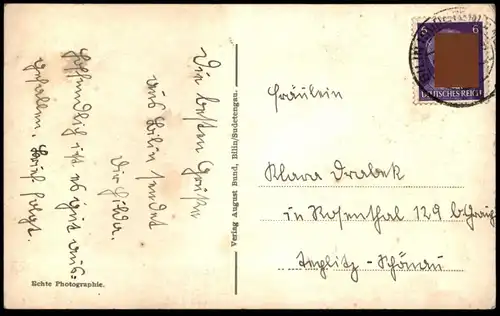 ALTE POSTKARTE BILIN IM SUDETENGAU BILINA Sudeten ceska republika Tschechische Republik czech republic postcard AK cpa