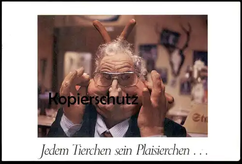 POSTKARTE HURRA DEUTSCHLAND TV SATIRE SHOW HELMUT KOHL AUS DEM LIEBESLEBEN DER OSTERHASEN Politiker Politik postcard cpa