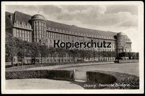 ALTE POSTKARTE LEIPZIG DEUTSCHE BÜCHEREI 1947 library bibliothèque Ansichtskarte cpa AK postcard