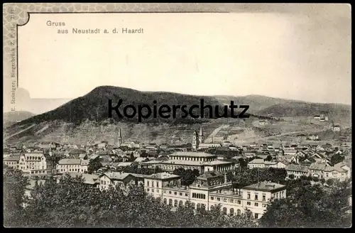 ALTE POSTKARTE GRUSS AUS NEUSTADT AN DER HAARDT PANORAMA TOTALANSICHT Ansichtskarte postcard AK cpa