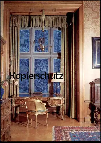 ÄLTERE POSTKARTE KRONBERG IM TAUNUS SCHLOSSHOTEL ECKE EINES WOHNSALONS Schloss Hotel postcard AK Ansichtskarte