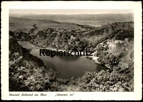 ÄLTERE POSTKARTE WEINDORF LEUBSDORF AM RHEIN SCHWARZER SEE LINZ Ansichtskarte AK cpa postcard