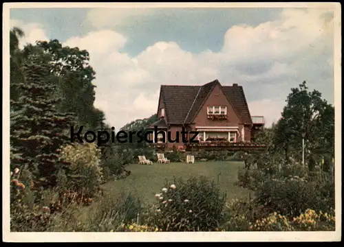 ALTE POSTKARTE ELMSHORN HORSTMANN GROSSGÄRTNEREI SAATFACHGESCHÄFT BAUMSCHULE GARTENBAU cpa postcard Ansichtskarte AK