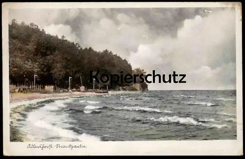 ALTE POSTKARTE ADLERSHORST STRANDPARTIE STRAND OSTSEE ZOPPOT Danzig Sopot cpa AK Ansichtskarte postcard