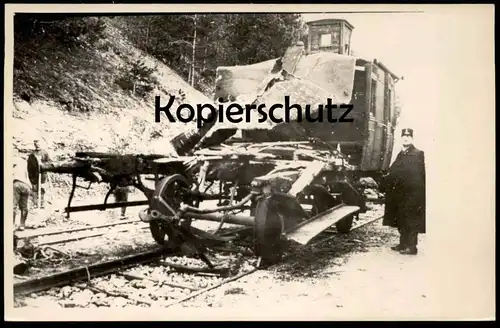 ALTE POSTKARTE SEMMERING EISENBAHNUNGLÜCK BBÖ KATASTROPHE ENTGLEISUNG train accident Zugunglück Ansichtskarte postcard