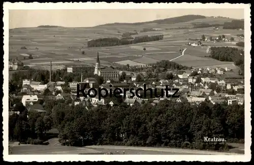 ALTE POSTKARTE KRATZAU PANORAMA GESAMTANSICHT CHRASTAVA SUDETENGAU SUDETEN CESKA REPUBLIKA Ansichtskarte AK cpa postcard