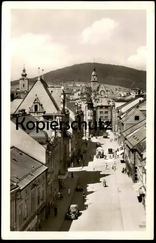 ALTE POSTKARTE SUMPERK HOTEL DROGERIE BRESNARSTVI NARODNI DUM MÜLLABFUHR MÜLLWAGEN Mähren Ceska postcard Ansichtskarte