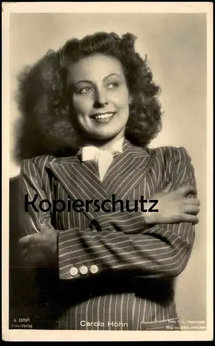 ALTE POSTKARTE CAROLA HÖHN FILM-SCHAUSPIELERIN actress acteur actrice Ross Verlag Foto Haenchen postcard Ansichtskarte