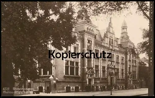 ALTE POSTKARTE WILHELMSHAVEN MARINE OFFIZIERSKASINO Kasino Ansichtskarte AK cpa postcard