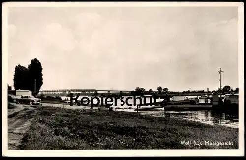 ÄLTERE POSTKARTE WELL LIMBURG MAASGEZICHT FÄHRE MAAS HOUTHANDEL NIEDERLANDE ferry ship Ansichtskarte AK postcard