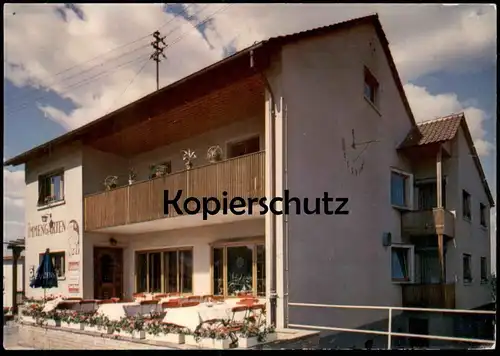 ÄLTERE POSTKARTE KALLSTADT WEINSTRASSE WEINRESTAURANT IM IMMENGARTEN SONNENUHR sundial cadran solaire Freinsheim