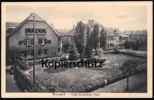 ALTE POSTKARTE LEVERKUSEN WIESDORF CARL-DUISBERG-PLATZ Ansichtskarte AK cpa postcard