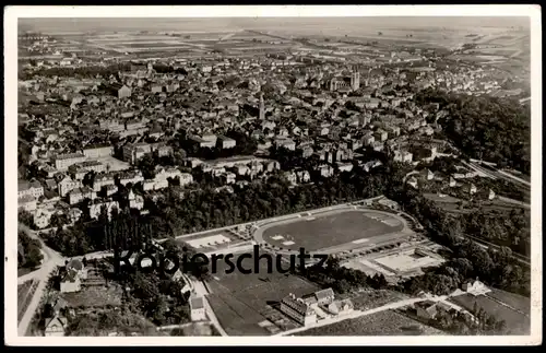 ALTE POSTKARTE LANDAU PFALZ FLIEGERAUFNAHME FUSSBALLPLATZ STADION stadium stade Ansichtskarte postcard cpa AK