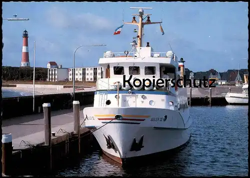 ÄLTERE POSTKARTE M.S. ADLER VI HÖRNUM SYLT PASSAGIERSCHIFF FÄHRSCHIFF FÄHRE ferry Schiff Motorschiff ship cpa postcard